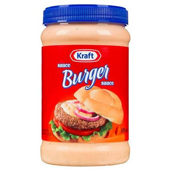 Kraft Burger Sauce, 6 Jars, 475ml Each
