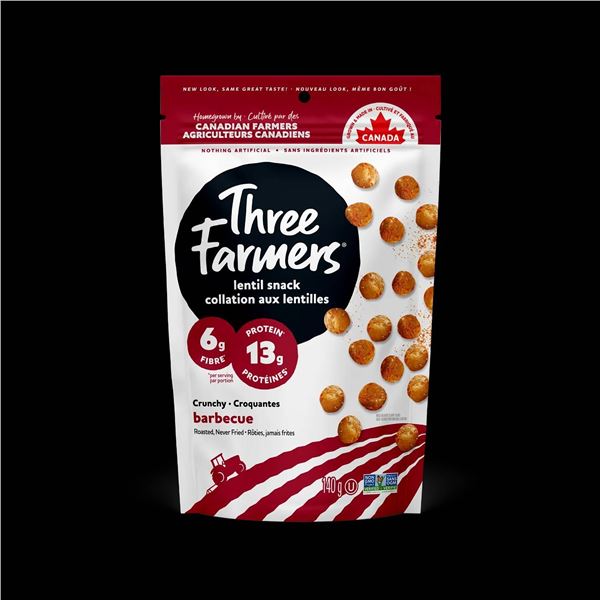 Three Farmers Lentil Snack 6 x 140g