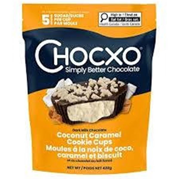 CHOCXO Coconut Caramel Cookie Cups 420g