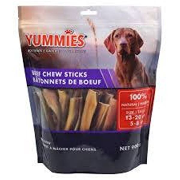 Yummies Beef Chew Sticks Dog Treats 900g