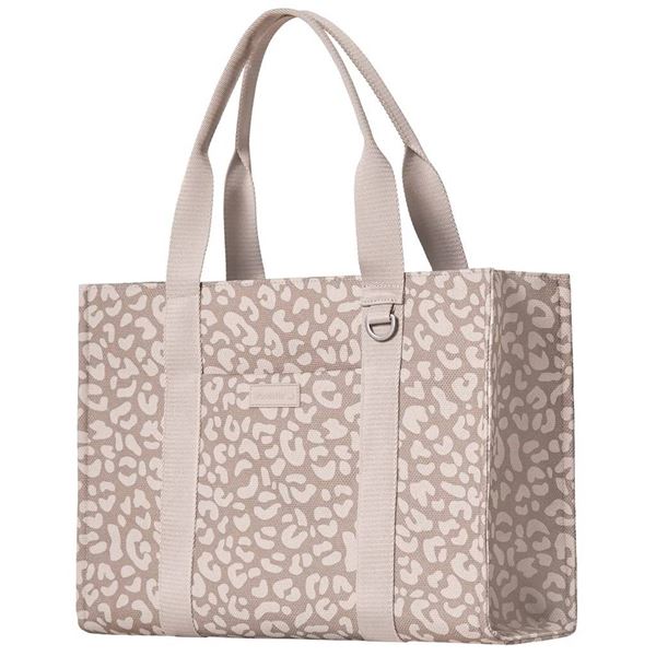 Mondetta Tote Bag Gray Patterned Fabric