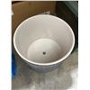 Image 3 : Rivet Stoneware Planter, Dark Grey, 10 in