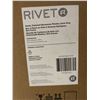 Image 4 : Rivet Stoneware Planter, Dark Grey, 10 in