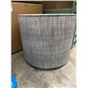 Image 2 : Rivet Stoneware Planter, Dark Grey, 10 in