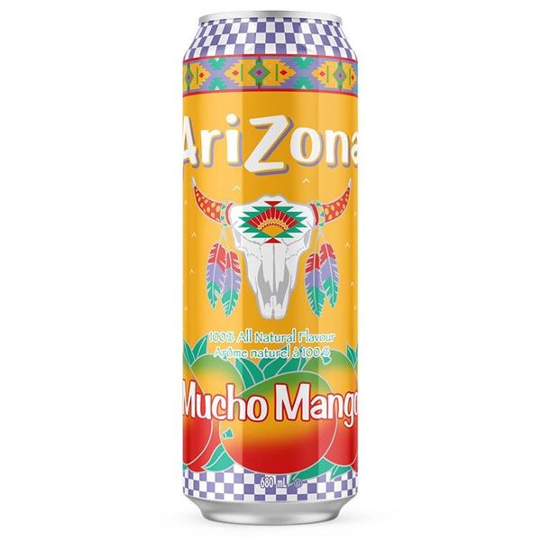 AriZona Mucho Mango 680ml Can, 24 Pack