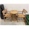 Image 2 : Bali Bistro Set 3-Piece Wood
