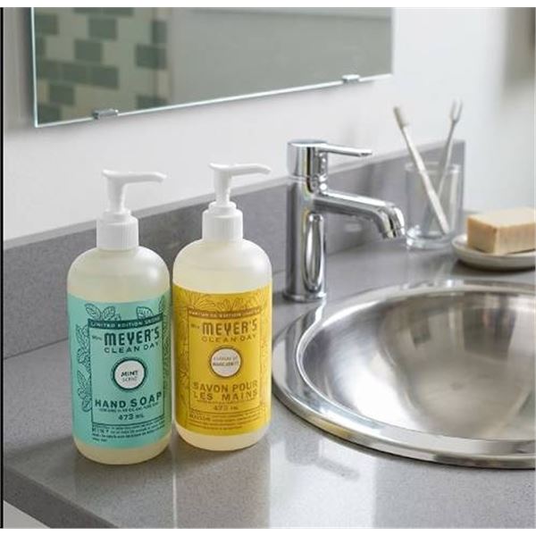 Mrs. Meyer's Hand Soap, 2 Bottles, 473ml Each