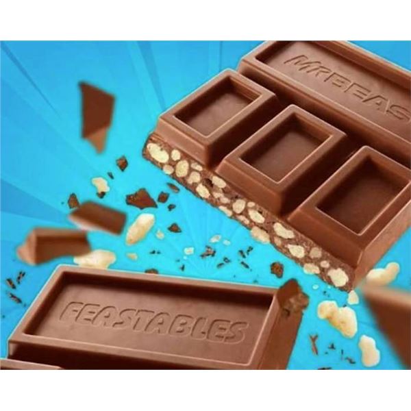 MrBeast Feastables Milk Crunch Chocolate Bars, 24 Count, 35g Each