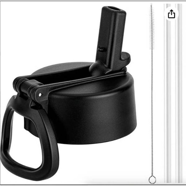Hydro Flask Wide Mouth Flex Straw Cap With Two Straws