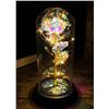 Image 1 : LED Glass Dome Rose Ornament