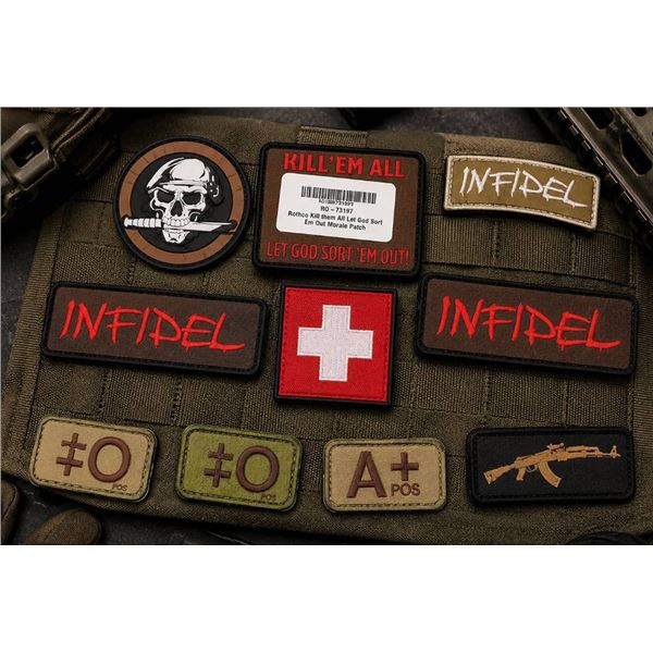 Lot of 10 Rothco Morale Patches
