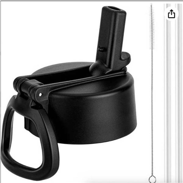 Hydro Flask Wide Mouth Flex Straw Cap With Two Straws