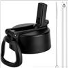 Image 1 : Hydro Flask Wide Mouth Flex Straw Cap With Two Straws