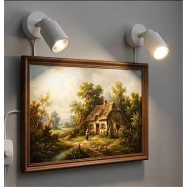 LED COB Spotlight 3W 3000K White Pair