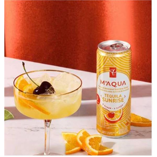 M'Aqua Tequila Sunrise Sparkling Water 6-Pack x 355ml
