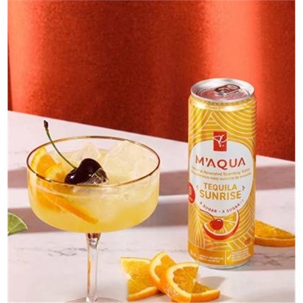 M'Aqua Tequila Sunrise Sparkling Water 6pk