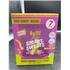 Image 2 : SmartSweets Sour Gummy Worms 7 Bags x 50g