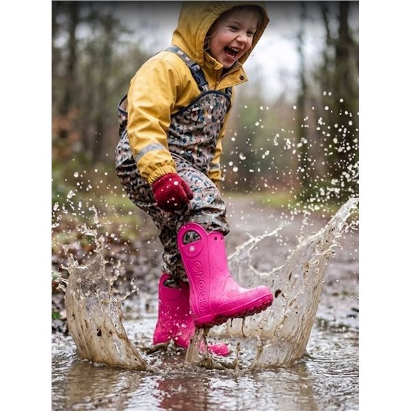 Crocs Handle It Rain Boots Pink Size C10