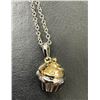 Image 2 : $70, SILVER(4.7g), GENUINE DIAMOND (0.01ct) NECKLACE 16-18", retail value $70
