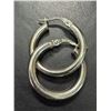 Image 2 : $50, SILVER(2.75g),  HOOP 20MM EARRING, retail value $50