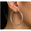 Image 1 : $40, SILVER(2.77g),  HOOP EARRING, retail value $40