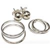 Image 1 : $40, SILVER(2.07g),  3 PARIS EARRING SET, retail value $40