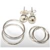 Image 2 : $40, SILVER(2.07g),  3 PARIS EARRING SET, retail value $40