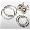 Image 3 : $40, SILVER(2.07g),  3 PARIS EARRING SET, retail value $40