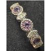 Image 4 : $160, SILVER(2.3g),  DIAMOND AND AMETHYST RING, retail value $160