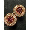 Image 2 : $120, SILVER(1.88g),  GARNER  (0.15ct) EARRING, retail value $120