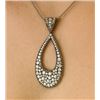 Image 1 : $200, SILVER(7.5g),  BLACK RHODIUM CZ PENDANT, retail value $200
