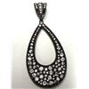 Image 3 : $200, SILVER(7.5g),  BLACK RHODIUM CZ PENDANT, retail value $200