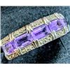Image 3 : $200, SILVER(3g),  AMETHYST (APP 2.5ct) RING, retail value $200