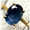 Image 2 : $1535, 10K(1.52g), BLUE SAPPHIRE (1.4ct), DIA (0.05ct) RING, appraised value $1535