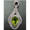 Image 2 : $160, SILVER(2.9g),  PERIDOT (APP 1.5ct), CZ (APP 0.35ct) PENDANT, retail value $160