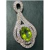 Image 3 : $160, SILVER(2.9g),  PERIDOT (APP 1.5ct), CZ (APP 0.35ct) PENDANT, retail value $160