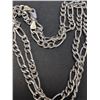 Image 1 : $110, SILVER(8.34g), RHODIUM PLATED HOLLOW CHAIN 20", retail value $110