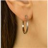 Image 1 : $30, SILVER(1.4g),  SMALL HOOP EARRING, retail value $30