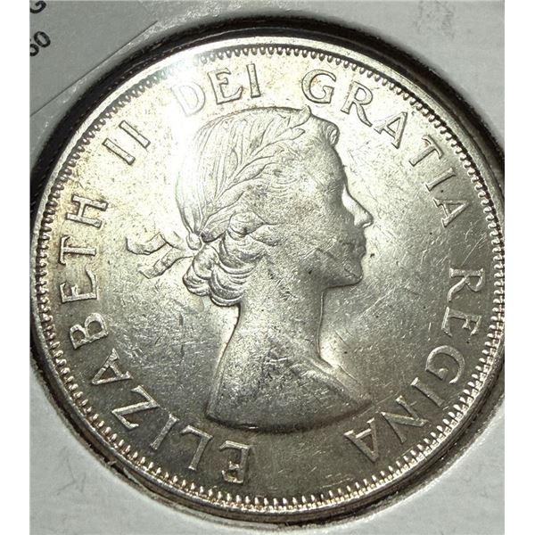 ., SILVER(11.8g),  CANADA 50CENT COIN, retail value .