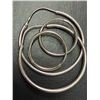 Image 2 : $40, SILVER(1.7g),  2 PARIS HOOP EARRING SET, retail value $40