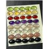 Image 1 : $160,  BLACK ONYX,MOONSTONE,AMETHYST,GARNET, CITRINE AND PERIDOT (APP 12ct) GEMSTONE, retail value $