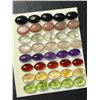 Image 2 : $160,  BLACK ONYX,MOONSTONE,AMETHYST,GARNET, CITRINE AND PERIDOT (APP 12ct) GEMSTONE, retail value $