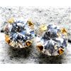 Image 1 : $180, 14K(0.3g),  CZ EARRING, retail value $180