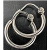 Image 2 : $25, SILVER SMALL HOOP EARRING, retail value $25