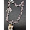 Image 3 : $80, SILVER(4.65g),  GENUINE DIAMOND (0.01ct) BRACELET 6", retail value $80