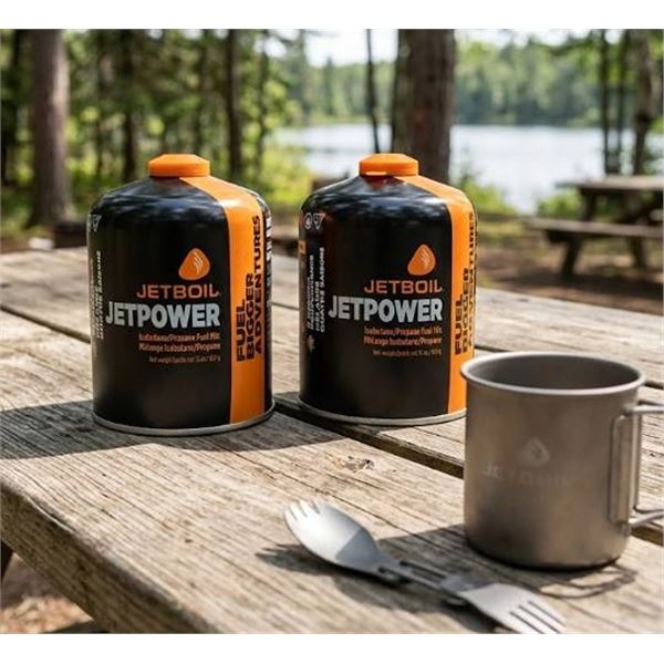 2 Jetboil Jetpower Fuel Canisters
