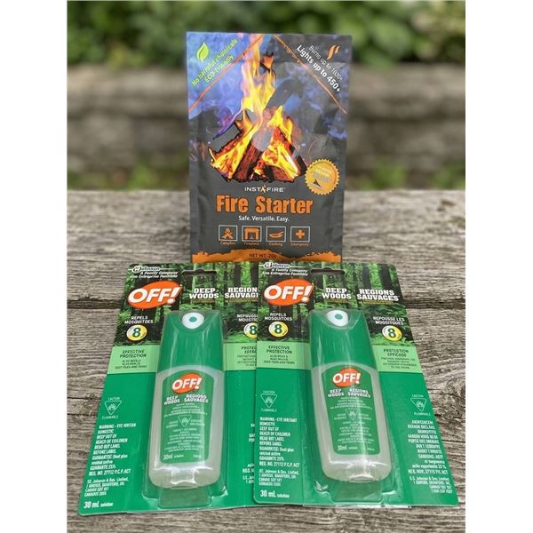 6 Fire Starters and 2 Repellents