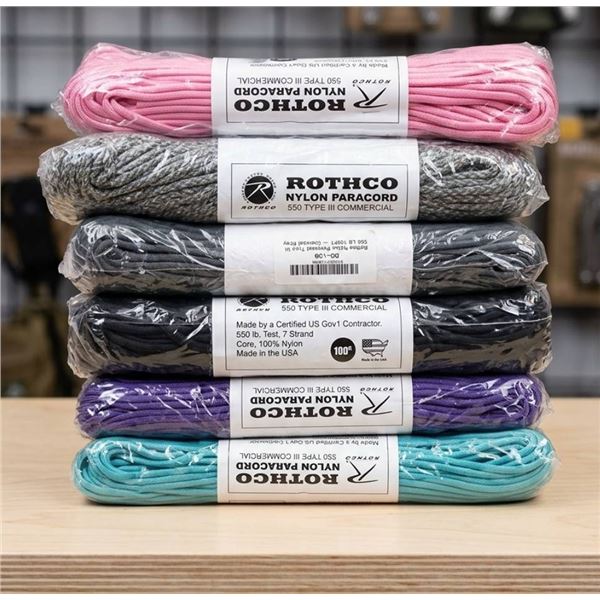 Rothco Nylon Paracord Assorted Colors