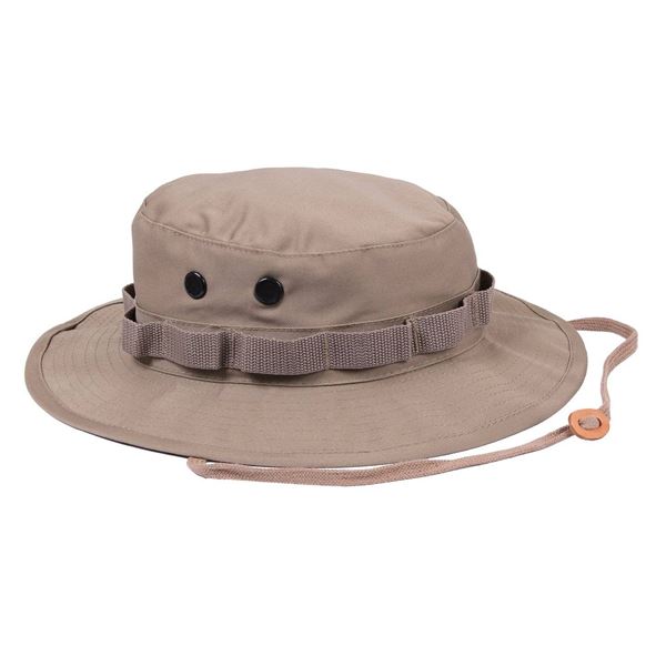 Khaki Sun Hat Size 7 1/4 Cotton