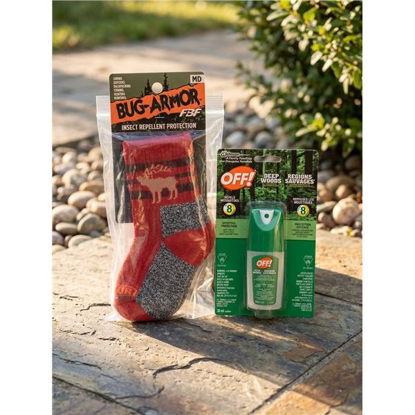 Bug-Armor Socks and OFF Deep Woods Spray